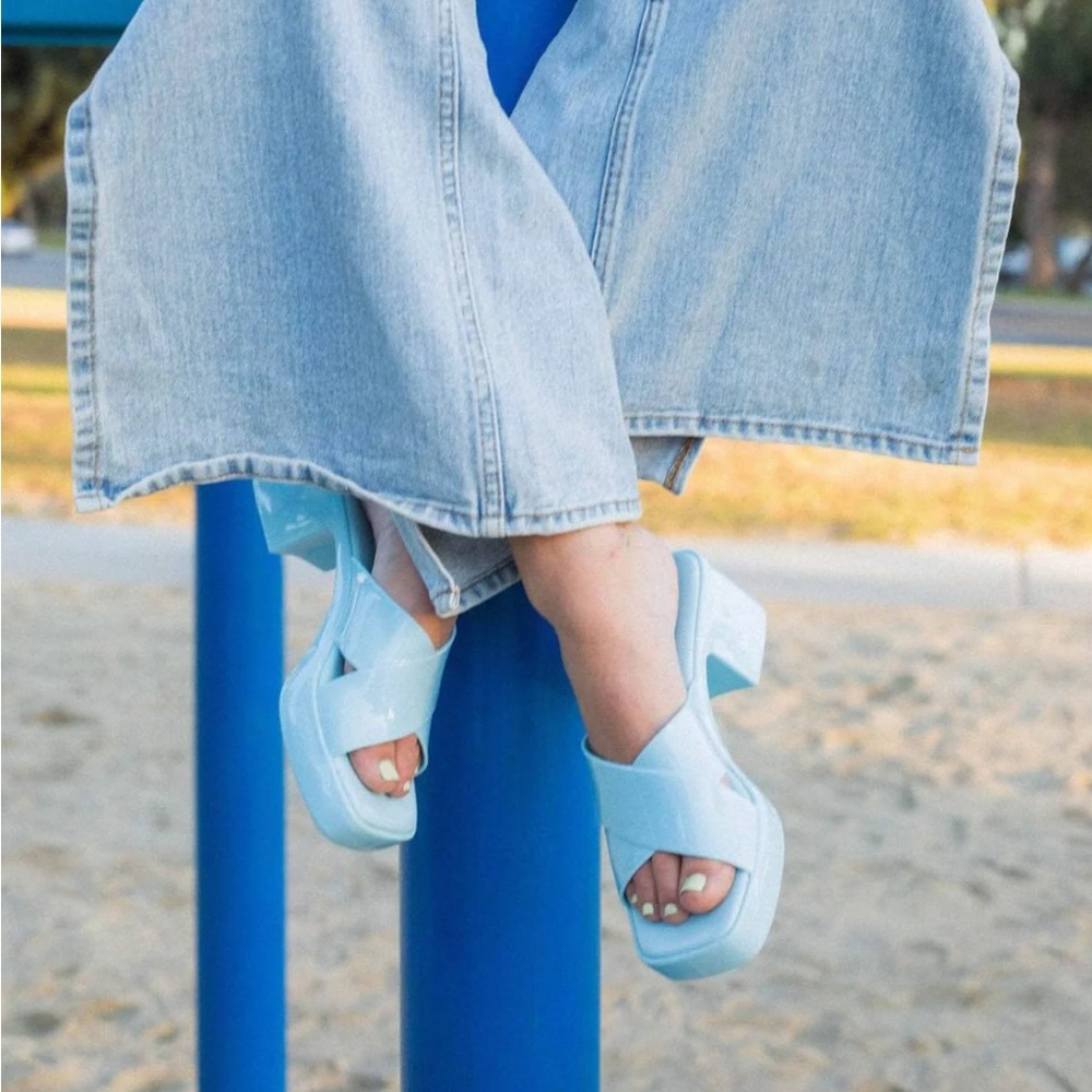 Jeffrey Campbell Sandals - Baby Blue. Size 6.